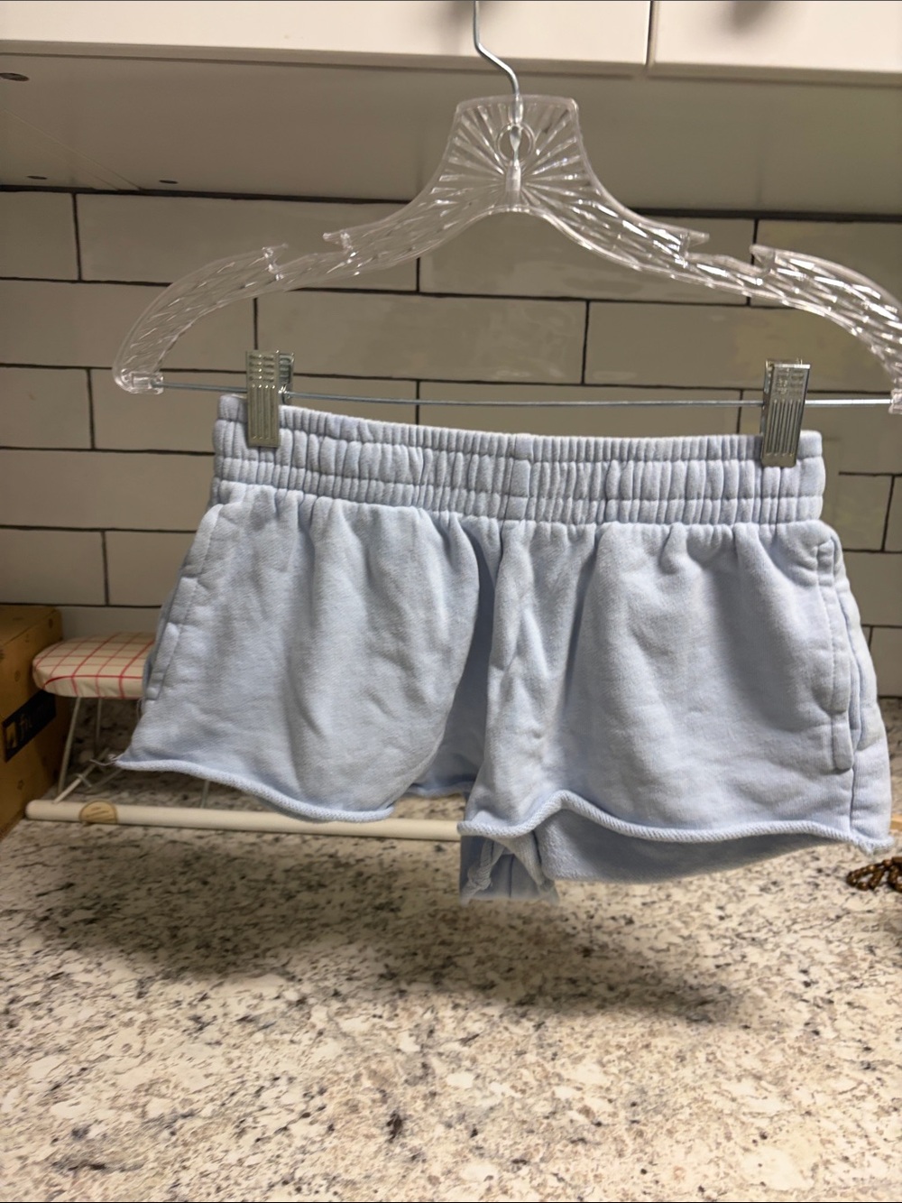 Garage Light Blue Athletic Fleece Shorts